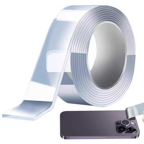 Transparentes doppelseitiges Klebeband: Rolle robustes Klebeband für mehrere Anwendungen, wasserdichtes Montageklebeband für Keramikfliesen, Holzwände, perfekt für Schilder Transparentes doppelseitiges Klebeband: Rolle robustes Klebeband für mehrere Anwendungen, wasserdichtes Montageklebeband für Keramikfliesen, Holzwände, perfekt für Schilder von Generic