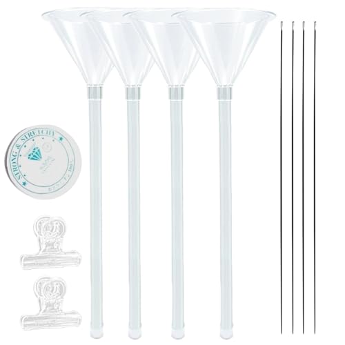 Trichter für Perlen für Krabbenperlen – Set zur Herstellung von Armbändern, Trichter und Nadel für Perlen | Perlentrichter-Set für die Herstellung des besten Trichter-Sets von Generic