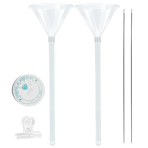 Trichter und Nadel mit Perlen – Set zur Herstellung von Armbändern, Werkzeug zur Herstellung von Schmuck für Krabbenperlen | Perlentrichter-Set für die Herstellung des besten Sets von Generic