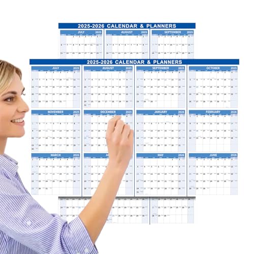 Trockener Löschungskalender - Wiederverwendbares Wandhauboard, magnetische monatliche Agenda | Organisationsblatt für Kühlschrank, täglicher Notizblock von Generic