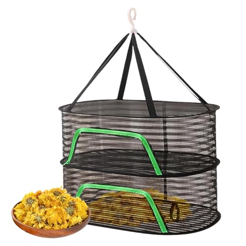 Trockennetz für Kuchen, zum Aufhängen, faltbar, für Fisch, atmungsaktiver Netztrockner mit rostbeständigem Rahmen, leichtes Trockennetz für Fisch, Trockengitter Trockennetz für Kuchen, zum Aufhängen, faltbar, für Fisch, atmungsaktiver Netztrockner mit rostbeständigem Rahmen, leichtes Trockennetz für Fisch, Trockengitter von Generic
