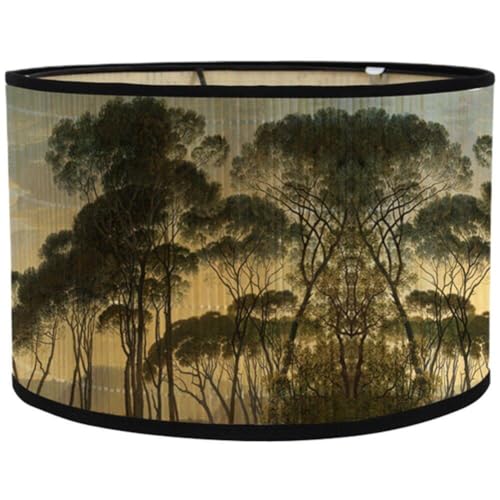 Trommel-lampenschirm, Vintage-Bambus-lampenschirm, Blumenmuster, Kronleuchter-lampenabdeckung, Zubehör Für Hängende Stehlampen-lampenschirme Trommel-lampenschirm, Vintage-Bambus-lampenschirm, Blumenmuster, Kronleuchter-lampenabdeckung, Zubehör Für Hängende Stehlampen-lampenschirme von Generic
