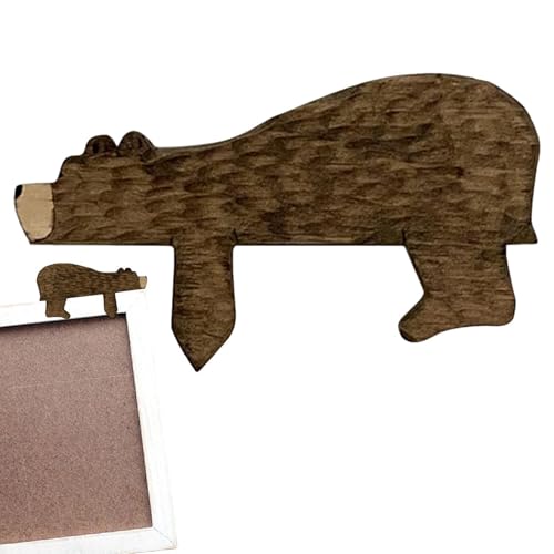 Türdeko Bär - Rustikale Wanddekoration, Dekorativer Topper für Türrahmen in Tierform | Türdeko Bär aus Holz, Wandakzent in D-Form Türdeko Bär - Rustikale Wanddekoration, Dekorativer Topper für Türrahmen in Tierform | Türdeko Bär aus Holz, Wandakzent in D-Form von Generic