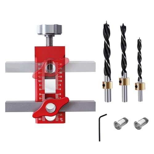 Türmontageset: Schrankklemme aus Aluminiumlegierung, Montagehilfe für Schrankbeschläge, Multifunktionswerkzeug mit Bohrer und 6/8 mm Gehäuse, D-Werkzeug Türmontageset: Schrankklemme aus Aluminiumlegierung, Montagehilfe für Schrankbeschläge, Multifunktionswerkzeug mit Bohrer und 6/8 mm Gehäuse, D-Werkzeug von Generic