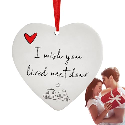 Türschmuck - Erinnerungsstück 'Freundschaft, Herz-Ornament | Acryl Weihnachten Ornament Freundschaft Andenken Geschenk für einen lustigen Freund, das Beste, Deko für von Generic