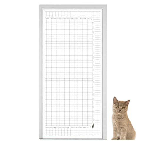 Türschutz für Katzen, Kratzschutztür aus Netzstoff, dickes Netz für Welpen, Haustierzubehör für Wohnzimmer, Schlafzimmer, Küche Türschutz für Katzen, Kratzschutztür aus Netzstoff, dickes Netz für Welpen, Haustierzubehör für Wohnzimmer, Schlafzimmer, Küche von Generic
