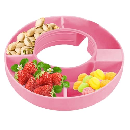 Tumbler Snack Tray - Silikon Spinner Snack mit 40 Operationen, Snack Snack, Zubehör für Gläser, Picknick, Theater, Reisetheater, Theater, Viagg Snack Tumbler Snack Tray - Silikon Spinner Snack mit 40 Operationen, Snack Snack, Zubehör für Gläser, Picknick, Theater, Reisetheater, Theater, Viagg Snack von Generic