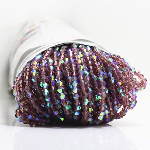 U Pick Colors Doppelkegel-Perlen, facettierte Kristallperlen, Glasperlen, lose Abstandshalter, Perlen für DIY-Schmuckherstellung, 4 mm, Violett, Rot, 200 Stück U Pick Colors Doppelkegel-Perlen, facettierte Kristallperlen, Glasperlen, lose Abstandshalter, Perlen für DIY-Schmuckherstellung, 4 mm, Violett, Rot, 200 Stück von Generic