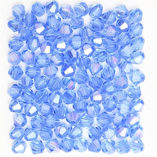 U Pick Colors Doppelkegel-Perlen, facettierte Kristallperlen, Glasperlen, lose Abstandshalter-Perlen für DIY-Schmuckherstellung, 4 mm, Hellblau, 200 Stück U Pick Colors Doppelkegel-Perlen, facettierte Kristallperlen, Glasperlen, lose Abstandshalter-Perlen für DIY-Schmuckherstellung, 4 mm, Hellblau, 200 Stück von Generic