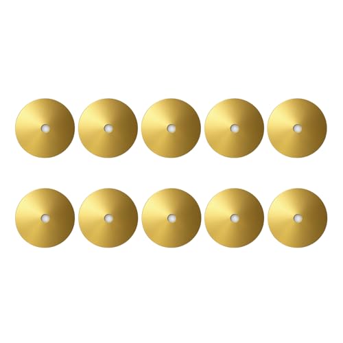 Übergroße Go-Kart-Unterlegscheiben, 10 Stück, Legierung, große Unterlegscheiben, 8 mm Loch und 60 mm Außendurchmesser. Verwendet für Rennkart-Sitz (Gold) von Generic