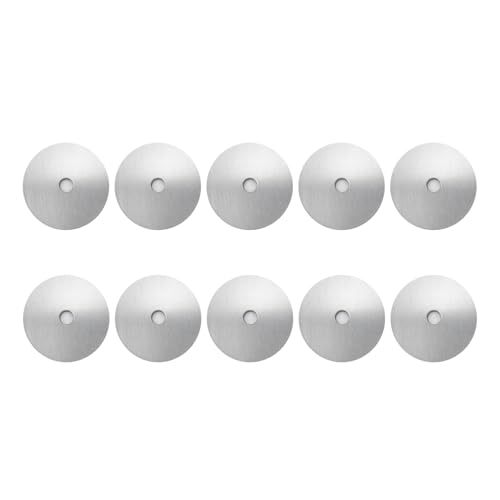 Übergroße Go-Kart-Unterlegscheiben, 10 Stück, Legierung, große Unterlegscheiben, 8 mm Loch und 60 mm Außendurchmesser. Verwendet für Rennkart-Sitz (Silber) von Generic