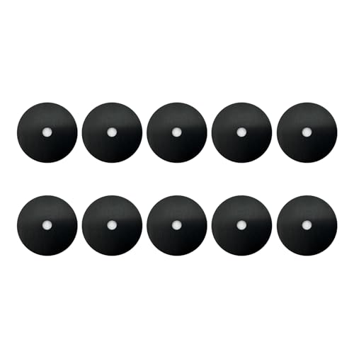 Übergroße Go-Kart-Unterlegscheiben, 10 Stück, Legierung, große Unterlegscheiben, 8 mm Loch und 60 mm Außendurchmesser. Verwendet für Rennkart-Sitz (schwarz) von Generic