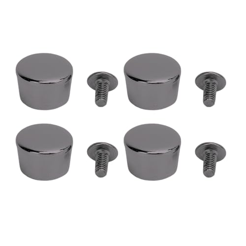 Überprüfung der Reparatur des Ledergürtels, Vine -Nieten mit Robustem VITE 20 PC in Multifunktionaler Kompakter Zinklegierung für Taschen (BLACK) von Generic