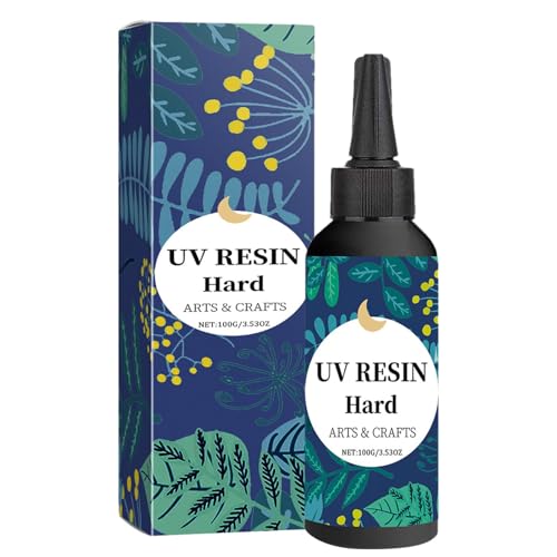 UV-Epoxidharz, Harzkleber - Schmuck aus hartem UV-Harz | UV-härtendes hartes Epoxidharz mit geringem Geruch, schnell trocknend, solarbetriebener Kleber, UV-Härtung, p von Generic