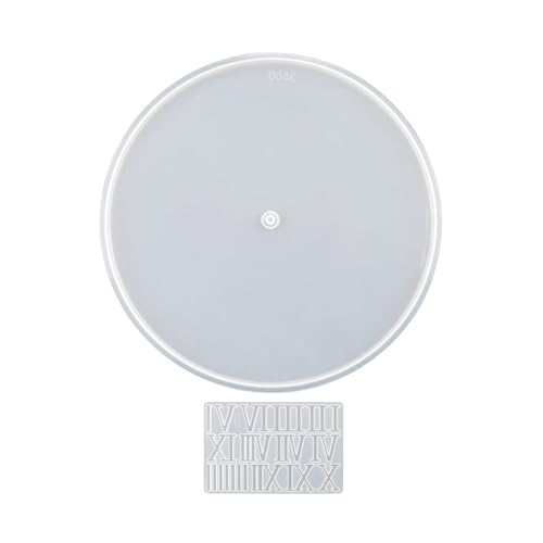 Uhr Resin Form - Silikonformen Handgemachte Gipsformen | Kreative Kerzenformen, Epoxidharz Kunstformen, Epoxidharzformen, geschmacklose Wachsformen für von Generic