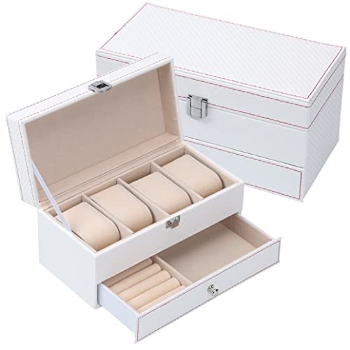 Uhrenvitrine, Schubladentyp 4 Schlitze Uhrenbox Ohrringe Armband Uhr Schmuckschatulle Schmuckaufbewahrungsbox Herrenuhrenbox Uhrenvitrine, Schubladentyp 4 Schlitze Uhrenbox Ohrringe Armband Uhr Schmuckschatulle Schmuckaufbewahrungsbox Herrenuhrenbox von Generic
