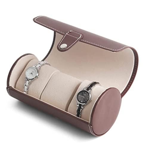 Uhrenvitrine, Uhrenbox 9 cm lang 19,5 cm hoch, Herren- oder Dahr Mechanische Quarzuhr Leder Schwarz Zylinder Aufbewahrungsbox Schmuckschatulle Herrenuhrenbox Uhrenvitrine, Uhrenbox 9 cm lang 19,5 cm hoch, Herren- oder Dahr Mechanische Quarzuhr Leder Schwarz Zylinder Aufbewahrungsbox Schmuckschatulle Herrenuhrenbox von Generic