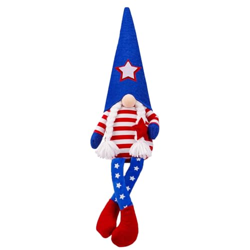 Unabhängigkeitstag Langbeinige GNOME Puppe Tischdekoration Unabhängigkeitstag GNOME Puppe Feiertagsatmosphäre Dekoration BjA262 (B, 44x11x7cm) von Generic