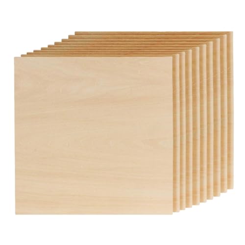Unbehandelte Holzplatten – handgefertigte Sperrholzplatten, Holzplatten für Bastelarbeiten, Holzplatten, Sperrholzplatte für Hobby, Holzplatten aus von Generic