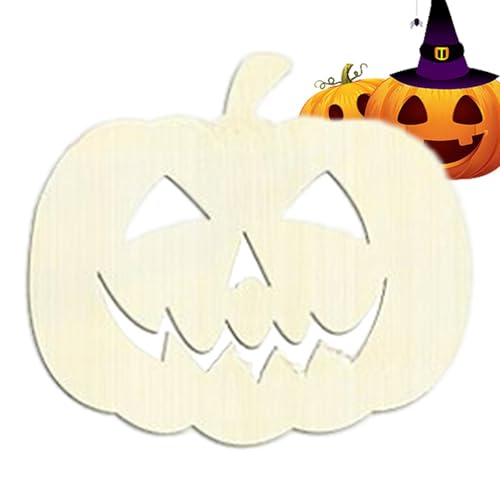 Unfertiger Halloween-Kürbis, Holzkürbisausschnitte, unvollendetes Halloween-Kürbisschild mit Loch | Viel Spaß mit dem praktischen und lustigen Fensterornament 'Wandbaum für Unfertiger Halloween-Kürbis, Holzkürbisausschnitte, unvollendetes Halloween-Kürbisschild mit Loch | Viel Spaß mit dem praktischen und lustigen Fensterornament 'Wandbaum für von Generic