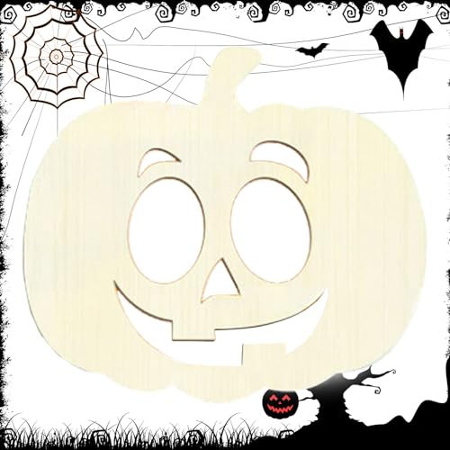 Unfertiges Holz-Kürbisschild, Halloween-Kürbis aus unfertigen Holz | Unvollendetes Halloween-Kürbisschild mit Loch, viel Spaß mit dem praktischen und lustigen Fensterornament 'Baum von p Unfertiges Holz-Kürbisschild, Halloween-Kürbis aus unfertigen Holz | Unvollendetes Halloween-Kürbisschild mit Loch, viel Spaß mit dem praktischen und lustigen Fensterornament 'Baum von p von Generic