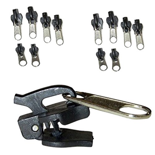 Generic Reißverschluss-Reparatur-Set mit Reißverschluss, Schieber, Zähne, 6 Stück, M, Andere Edelsteine von Generic