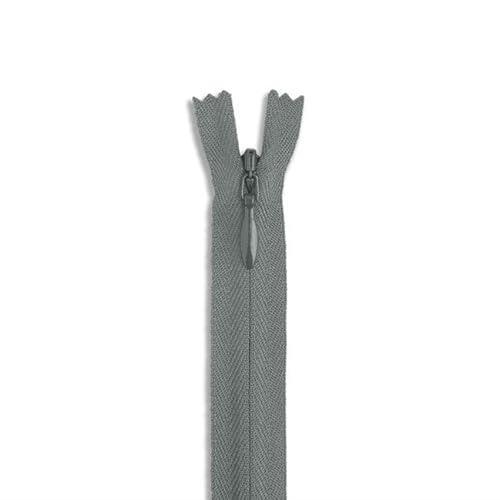 Unsichtbarer Nylon-Reißverschluss, 76,2 cm, nicht trennbar, ideal für Hosen, Röcke, Kleider und Polstermöbel (Dunkelgrau) von Generic
