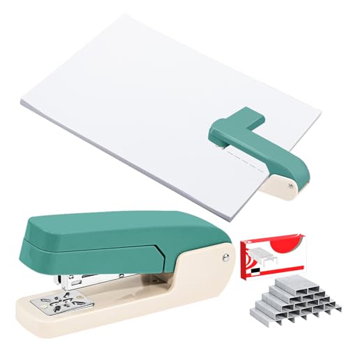 Upgrade Bürohefter, 25 Blatt Kapazität mit 1000 Heftklammern, Desktop-Hefter, Bürobedarf für Studenten und Büroangestellte (360° drehbar F) von Generic