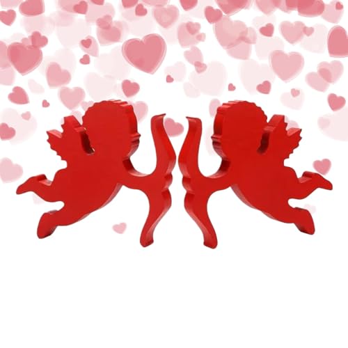 Valentinstag Holzblock, Tisch Holzschild zum Valentinstag, Valentinstag Dekorationen Zeichentrickfigur Holzblock, Home Tischdekoration Holzbrett für Schrank, Bücherregal, Wohnzimmer Valentinstag Holzblock, Tisch Holzschild zum Valentinstag, Valentinstag Dekorationen Zeichentrickfigur Holzblock, Home Tischdekoration Holzbrett für Schrank, Bücherregal, Wohnzimmer von Generic