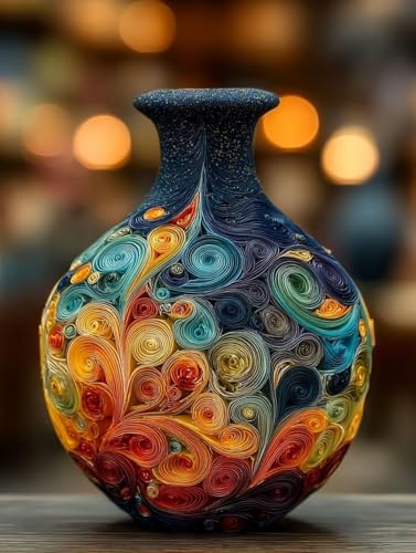 Vase Diamond Painting Erwachsene Landschaft Diamant Painting Eckige Steine, DIY Kreativ Set für Erwachsene, Full Drill Diamanten Kinder Bastelset für Weihnachtsgeschenke Deko 80x110cm - FZ2509720 Vase Diamond Painting Erwachsene Landschaft Diamant Painting Eckige Steine, DIY Kreativ Set für Erwachsene, Full Drill Diamanten Kinder Bastelset für Weihnachtsgeschenke Deko 80x110cm - FZ2509720 von Generic