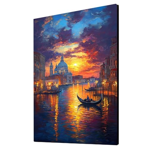 Venedig Malen Nach Zahlen Erwachsene Sonnenuntergang Malen Nach Zahlen 70 x 50 cm DIY Basteln Erwachsene Klarheit Farbe Leinwan Bilder mit Acrylfarben Set 3 Typen Pinsel für Deko Wohnzimmer 2YH-3215 Venedig Malen Nach Zahlen Erwachsene Sonnenuntergang Malen Nach Zahlen 70 x 50 cm DIY Basteln Erwachsene Klarheit Farbe Leinwan Bilder mit Acrylfarben Set 3 Typen Pinsel für Deko Wohnzimmer 2YH-3215 von Generic