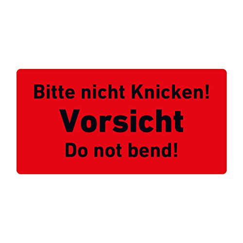 Versandaufkleber Hinweisetiketten"Bitte nicht Knicken" (500) von Generic