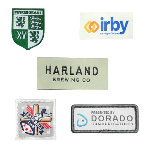Verschiedene Logo-Stickerei-Flicken zum Aufbügeln, dekorative Stoffabzeichen für Kleidung, Jacken, Taschen, Uniformen, Set mit 5 stilvollen individuellen Designs Verschiedene Logo-Stickerei-Flicken zum Aufbügeln, dekorative Stoffabzeichen für Kleidung, Jacken, Taschen, Uniformen, Set mit 5 stilvollen individuellen Designs von Generic