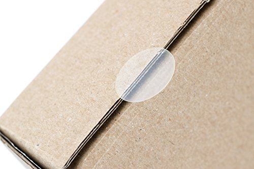 Verschlussetiketten/20mm, Etiketten transparent, Klebepunkt, Klebesiegel (1000) von Generic