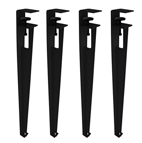 Verstellbare Klemme für Tischbeine mit F-förmigem Metalldesign. Einfache Installation für DIY-Möbelprojekte. Ideal für Couchtische, Bars, Konsolen und Schreibtische. Inklusive Bodenschoner ( von Generic
