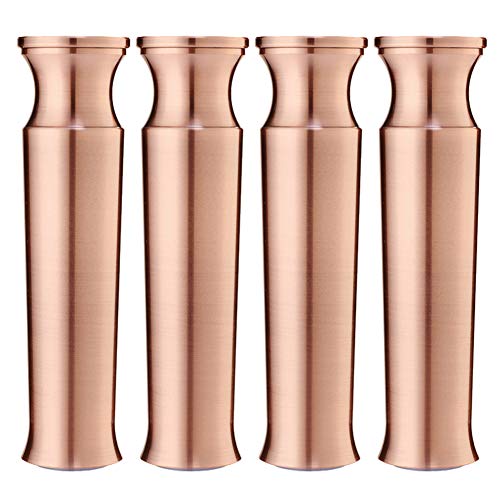 Verstellbare Tischbeine aus Aluminium, Möbelbeine aus Metall, Gummibasis, Schwarz, Weiß, Titangold, Mattsilber, 3/4/5/6 Zoll, für Sofa, Couchtisch, Badezimmer, Fernsehschrank, 4er-Set von Generic
