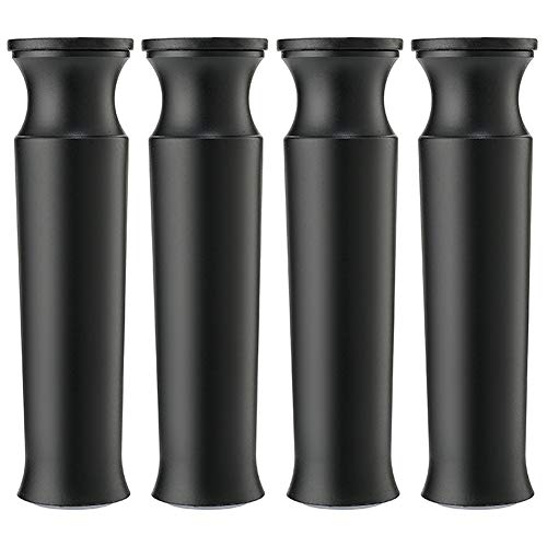 Verstellbare Tischbeine aus Aluminium, Möbelbeine aus Metall, Gummibasis, Schwarz, Weiß, Titangold, Mattsilber, 3/4/5/6 Zoll, für Sofa, Couchtisch, Badezimmer, Fernsehschrank, 4er-Set von Generic