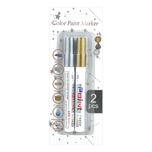 Vicure Autolackmarker – Graffiti Ottulather für Autoreifen | Schnelltrocknender Druck, multifunktionales Werkzeug zum Reparieren von Fahrzeuglacken, ideal für Wasser und Schmutz von Generic