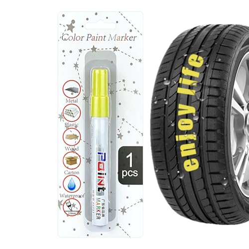 Vicure Autolackmarker – Graffiti Ottulather für Autoreifen | Schnelltrocknender Druck, multifunktionales Werkzeug zum Reparieren von Fahrzeuglacken, ideal für Wasser und Schmutz von Generic