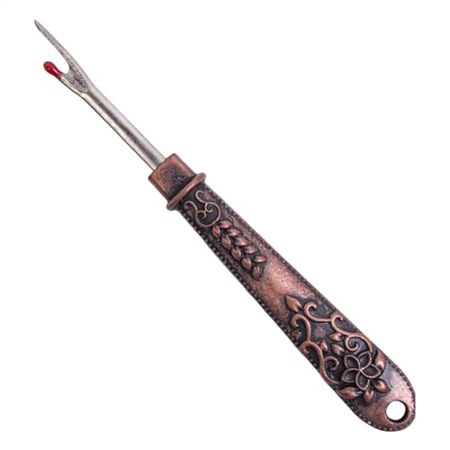 Vintage-Nahttrenner – antiker Ripper-Fadenentferner | Retro-Nähnahtschneider | Mehrzweck-Fadentrenner aus Metall für Handarbeiten und Muster | Aufreißwerkzeug zum Entfernen von Fäden/Auftrennen von St von Generic
