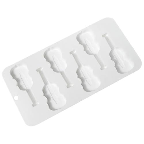 Violinenseifenform Violinenform Silikonform Violinenform Silikonform für Violine, 6 Hohlräume Musikgitarre | Seifenform Schokoladenanhänger für Kuchendekoration, Cup-Füllung Violinenseifenform Violinenform Silikonform Violinenform Silikonform für Violine, 6 Hohlräume Musikgitarre | Seifenform Schokoladenanhänger für Kuchendekoration, Cup-Füllung von Generic