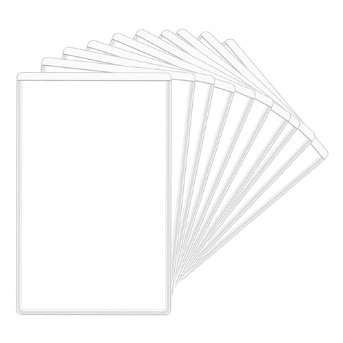 Visitenkartenhüllen, Hüllen für Visitenkarten, 10 x PVC-Arbeitsmappen, Schutzhüllen, dünn, wasserdicht, für Teenager Visitenkartenhüllen, Hüllen für Visitenkarten, 10 x PVC-Arbeitsmappen, Schutzhüllen, dünn, wasserdicht, für Teenager von Generic