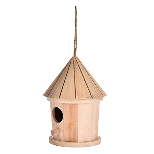 Vogelhaus | von Kolibri aus Holz DIY mit Kordel | Ruheplatz zum Nisten von Vögeln, handgefertigtes Vogelhaus Bluebird House von Generic