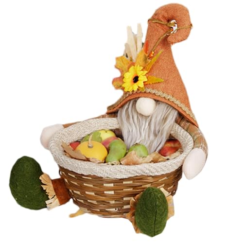 Vogelscheuchen-Süßigkeitenkorb, Herbstkorb, einzigartiger Korb für Thanksgiving, -Mittelstück, Vogelscheuche, Dekoration für Ferienhaus, Puppendekoration Vogelscheuchen-Süßigkeitenkorb, Herbstkorb, einzigartiger Korb für Thanksgiving, -Mittelstück, Vogelscheuche, Dekoration für Ferienhaus, Puppendekoration von Generic