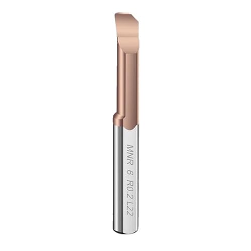 Vollhartmetall-Einschneiden-Bohrstange, CNC-Fräswerkzeug für Aluminium, Kupfer, Holz, Kunststoff, mehrere Größen, MNR/MPR-Serie (MNR4R0.2L15) von Generic