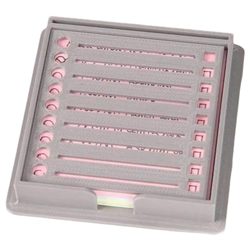 Vorlage für Haftnotizen, Klebezettelhalter mit Schablonen - Haftnotizhalter mit Schablone, robuster, wasserfester, Acryl, geeignet für 7,6 x 7,6 cm Haftnotizen von Generic