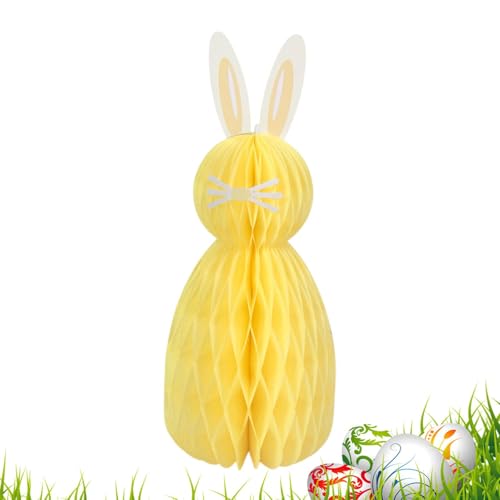 Waben-Ostereier-Dekorationen – Bunte Papier-Ei-Dekoration, Frühlingsparty-Zubehör | Osterhasen-Bienenstock-Kammbälle, 30,5 cm Seidenpapier-Eier, 6 Stück, Hängedekorationen, von Generic