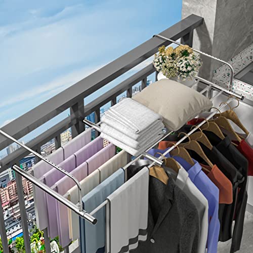 Wäscheständer, Wäscheständer für den Innenbereich, Balkon-Wäschetrockner aus Edelstahl, zusammenklappbarer Schuhständer, zusammenklappbarer, tragbarer, platzsparender Wäscheständer, ausziehbarer Wäsc Wäscheständer, Wäscheständer für den Innenbereich, Balkon-Wäschetrockner aus Edelstahl, zusammenklappbarer Schuhständer, zusammenklappbarer, tragbarer, platzsparender Wäscheständer, ausziehbarer Wäsc von Generic