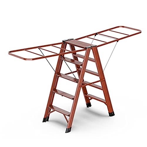 Wäscheständer für den Innenbereich, tragbarer und zusammenklappbarer, platzsparender Wäscheständer, multifunktionaler Wäscheständer mit Leiter, Wäscheständer aus Aluminium für Socken, Bettwäsche und Wäscheständer für den Innenbereich, tragbarer und zusammenklappbarer, platzsparender Wäscheständer, multifunktionaler Wäscheständer mit Leiter, Wäscheständer aus Aluminium für Socken, Bettwäsche und von Generic
