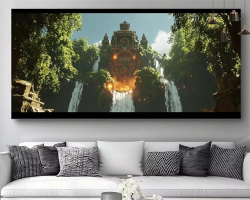 Wald Diamond Painting Statue Eines Gottes Diamond Painting Erwachsene Bastelset, 5D Crystal Art Kreuzstich Strass Stickerei puzzl, DIY Kinder Daiments Malerei Volldiamant Leinwand Deko 100x200cm M825 von Generic